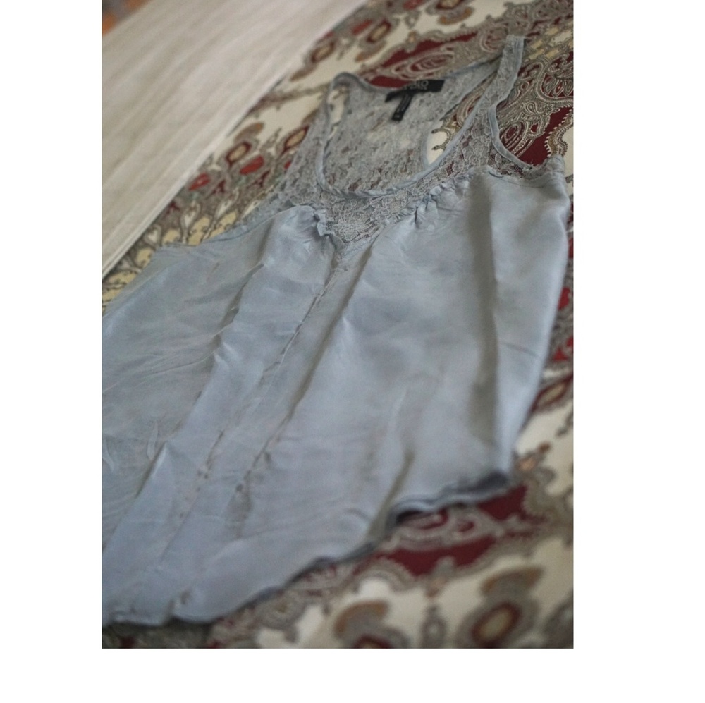 Buffalo L Lace and Silk top with sweet heart front